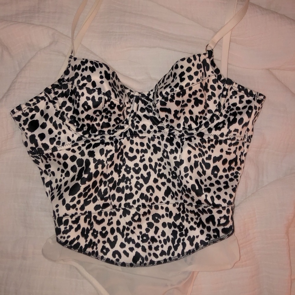 House of CB Bodysuit black and white pattern